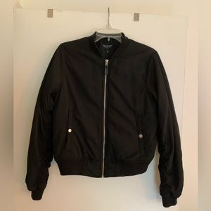 The Black Label Collection Women’s Black Bomber Jacket, Size M